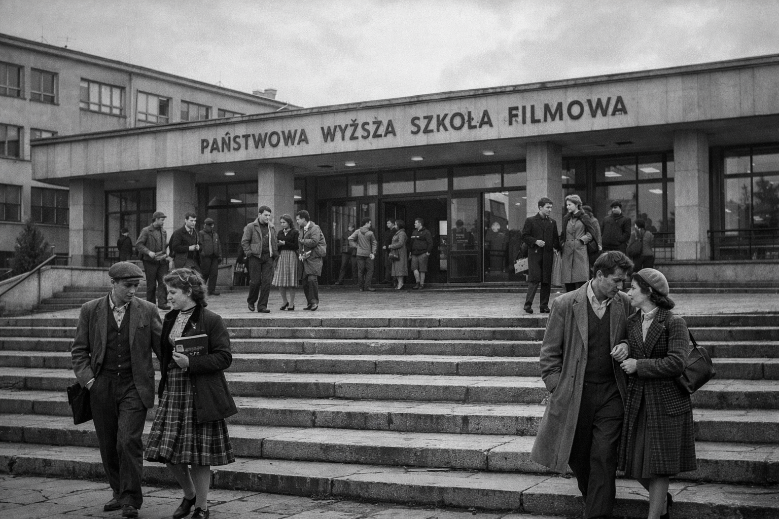 Budynek Państwowej Wyższej Szkoły Filmowej w Łodzi — kolebka polskiego kina autorskiego